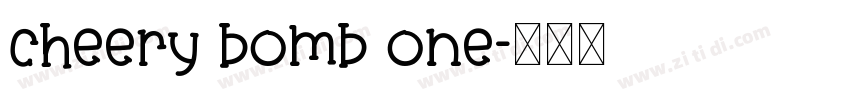 cheery bomb one字体转换